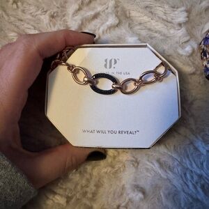 Elegant Rose Gold and sapphire Bracelet